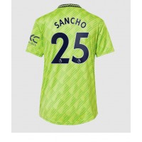 Manchester United Jadon Sancho #25 Fotballklær Tredjedrakt Dame 2022-23 Kortermet